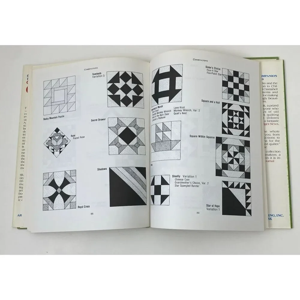 Illustrated Index Quilt Patterns Trad Amer Qu by Mills (Hardcover) VTG